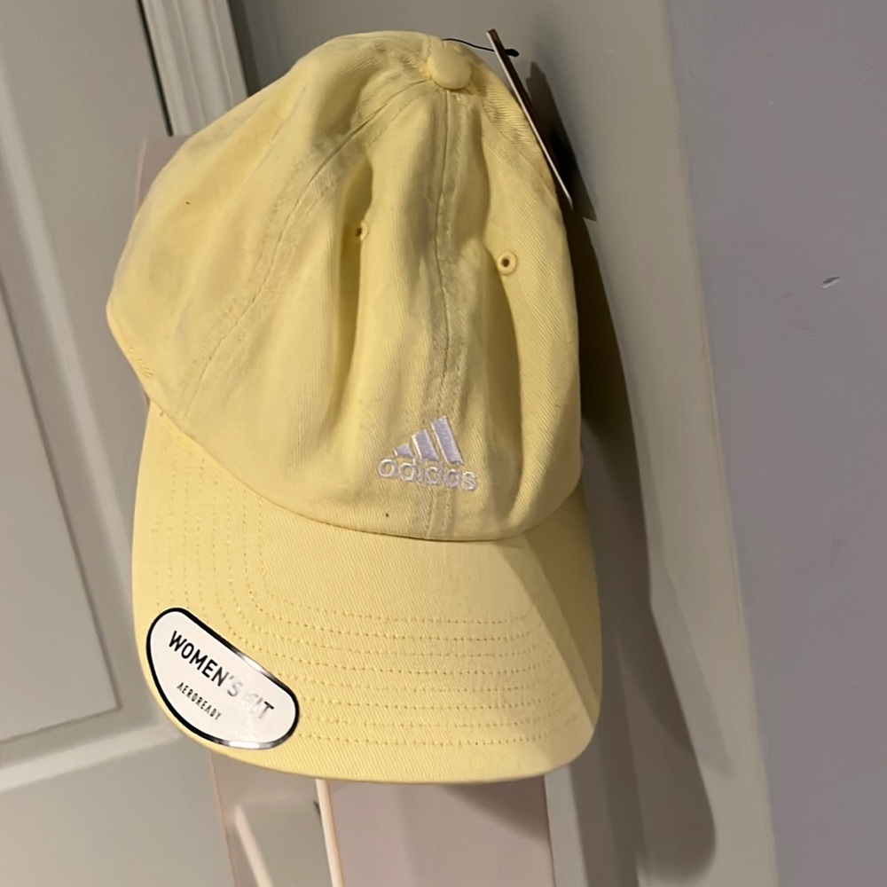 Ladies yellow adidas cap NWT